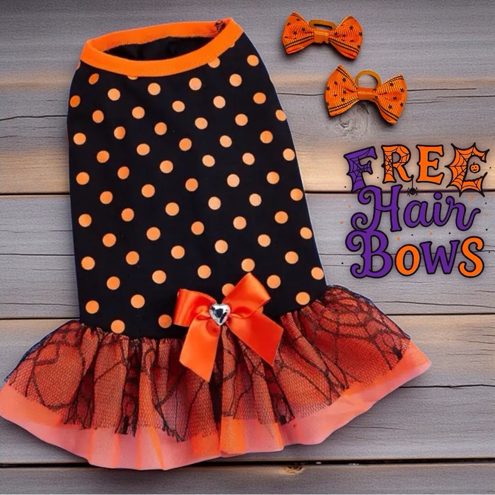 Halloween Polka Dot Pet Costume for Mini/Puppy